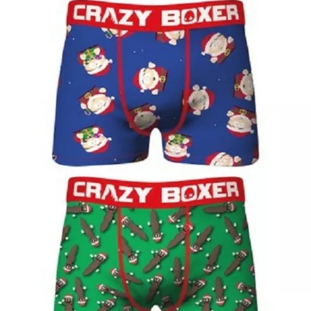 2 Pair Crazy Boxer Briefs, South Park